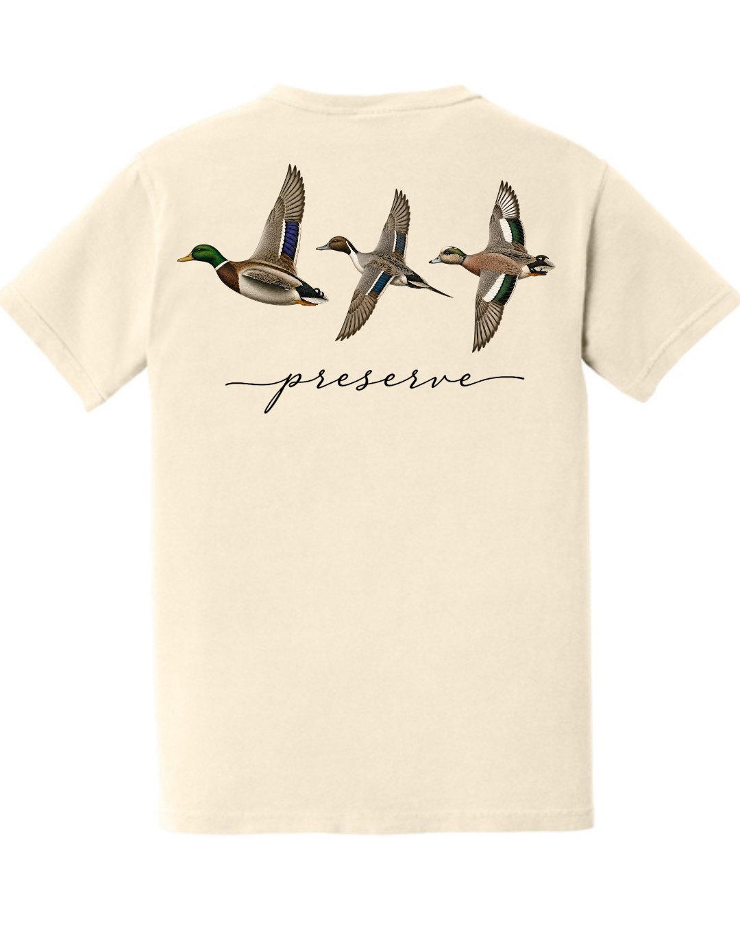 Ducks in flight Pocket T-shirt