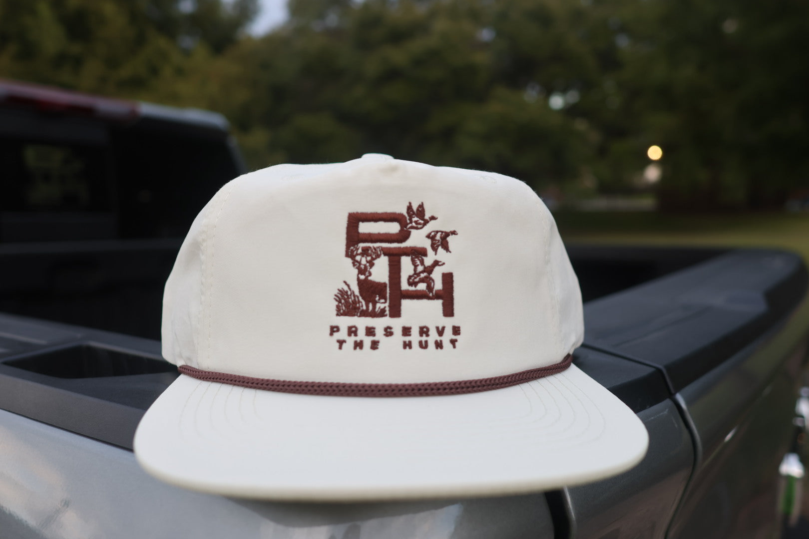 Cream & Brown Hat