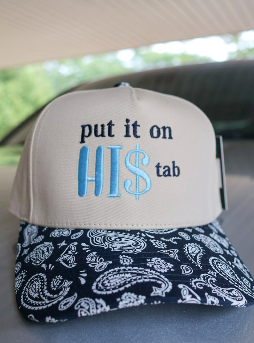 His Tab Trucker Hat