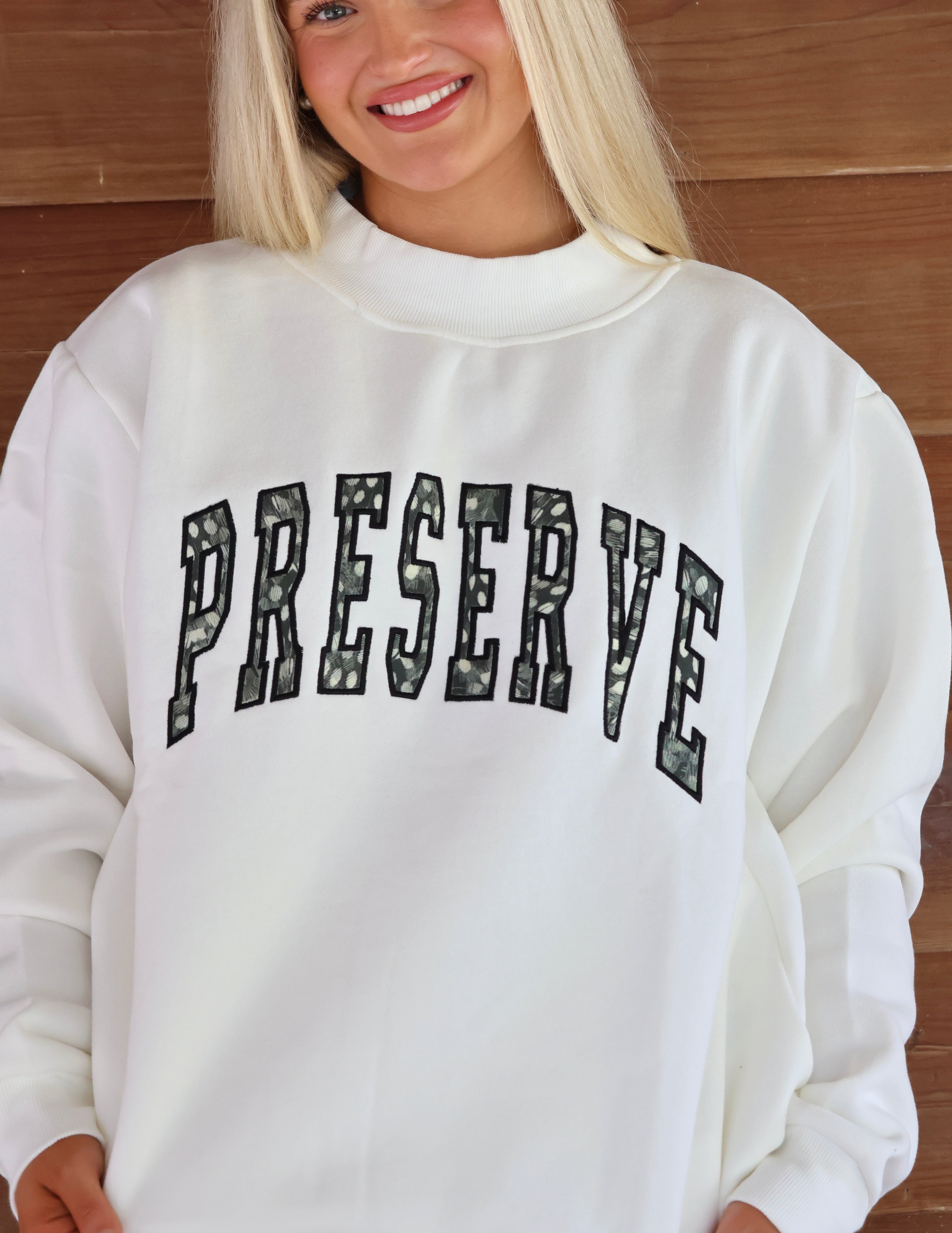 Preserve Feather Mockneck