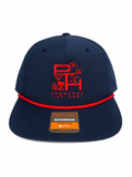 Red & Navy Rope Hat